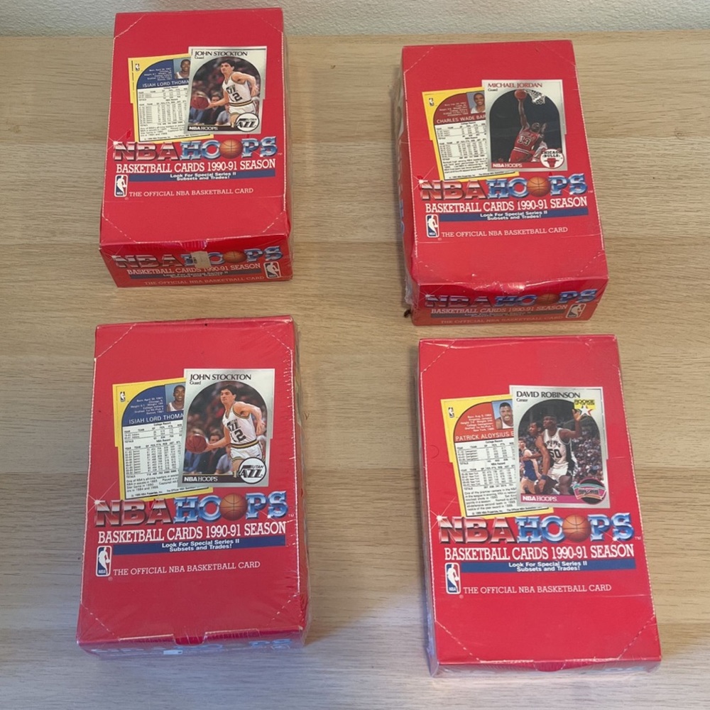 NBA Hoops Basketball Cards 1990-91 Season Box